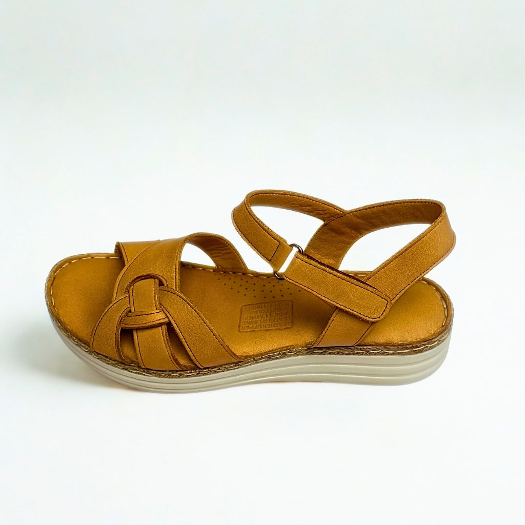 Gia coconut INTERTWINED flatform sandal