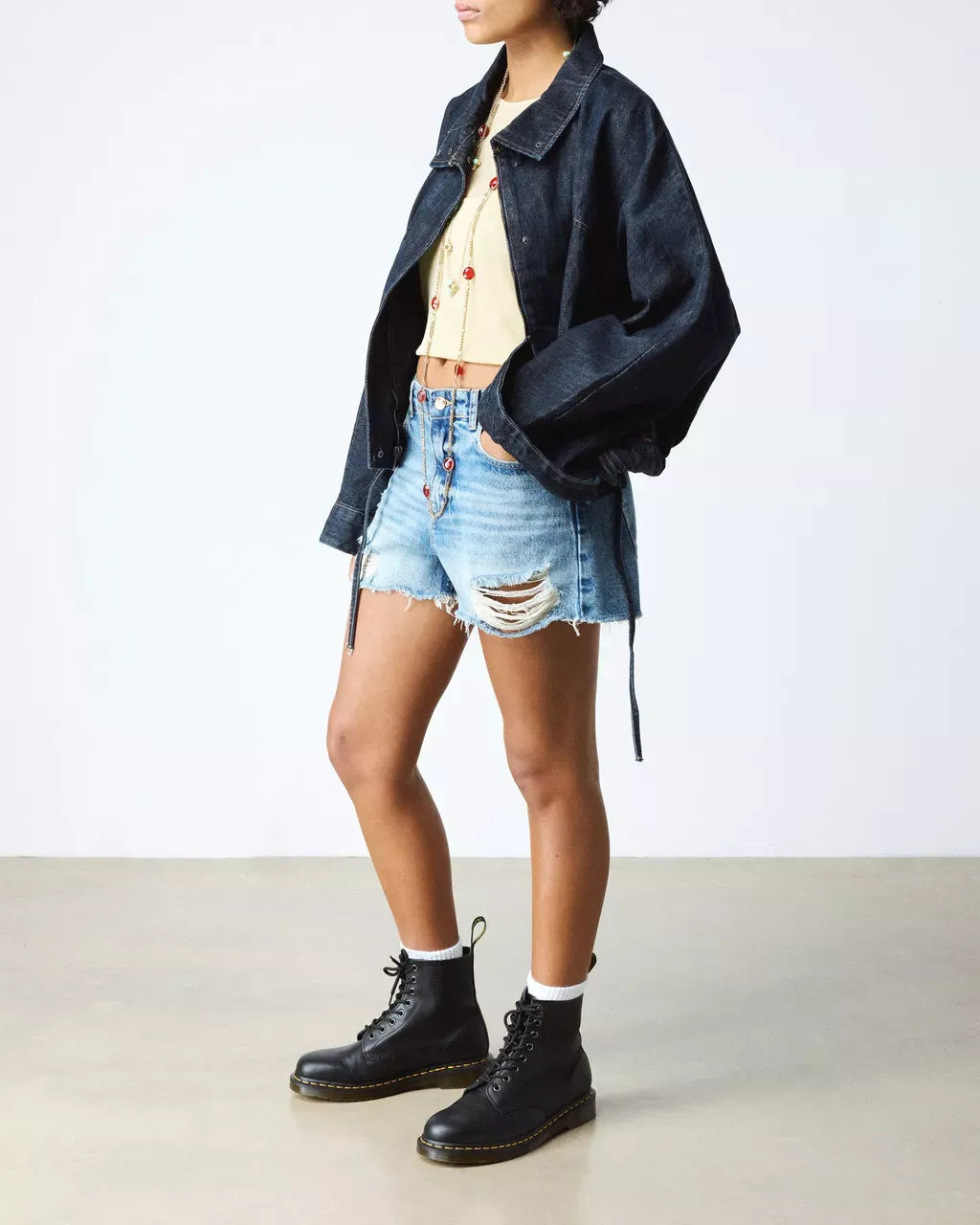 Dr Martens 1460 Nappa Leather Lace Up Boots - Black