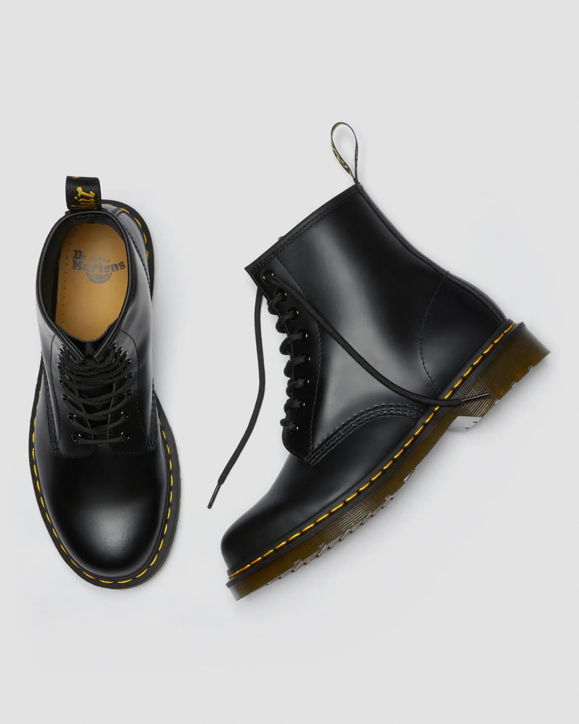 Dr Martens 1460 Smooth Leather Lace Up Boots - Black