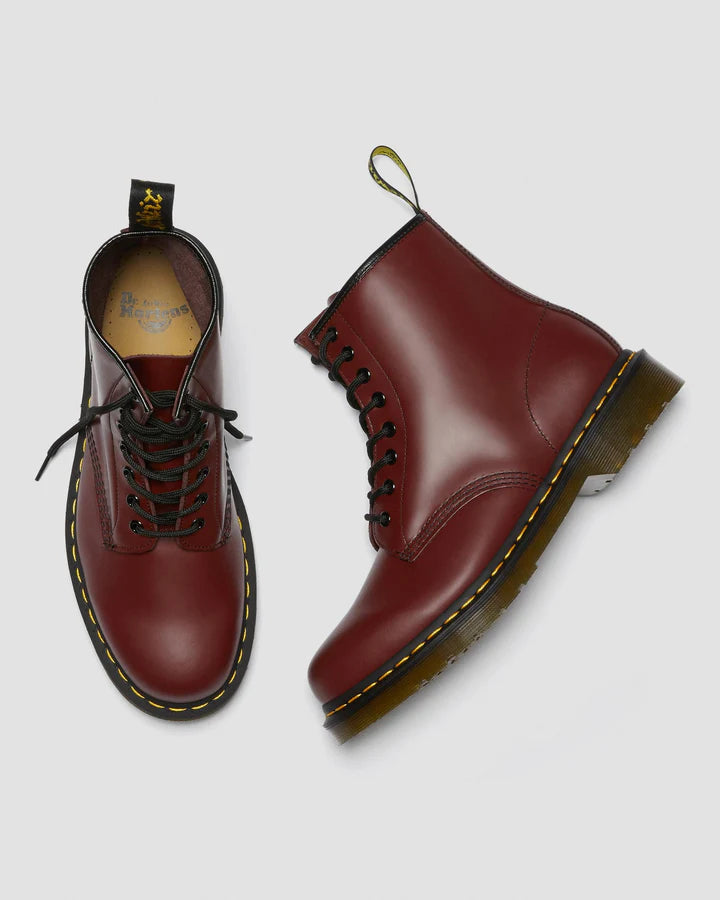 Dr Martens 1460 Smooth Leather Lace Up Boots - Cherry Red