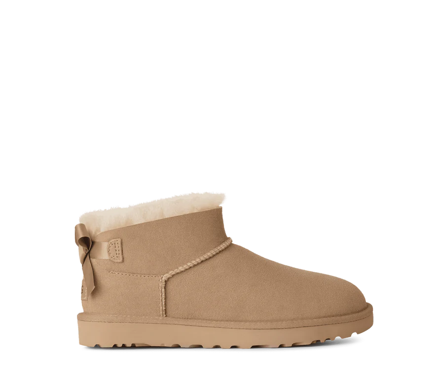 Ugg Ultra Mini Bailey Bow - Sand