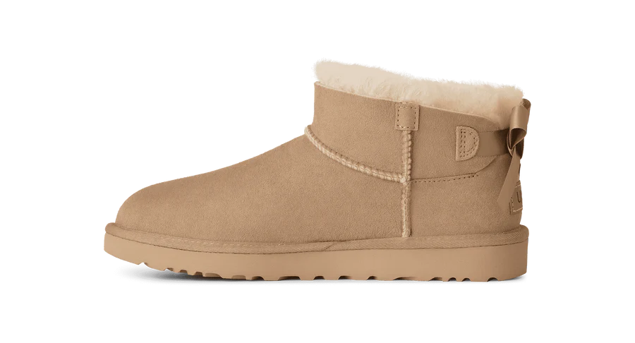 Ugg Ultra Mini Bailey Bow - Sand
