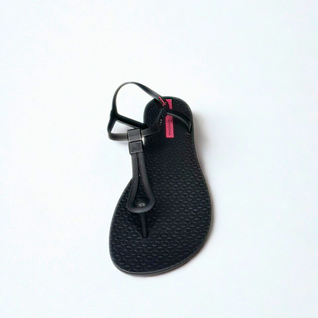 Ipanema black TOE POST slingback sandal