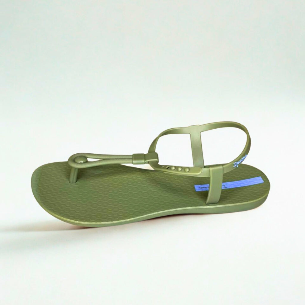 Ipanema green TOE POST slingback sandal