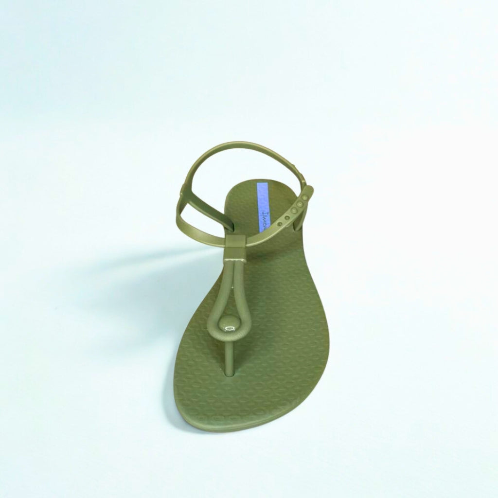 Ipanema green TOE POST slingback sandal