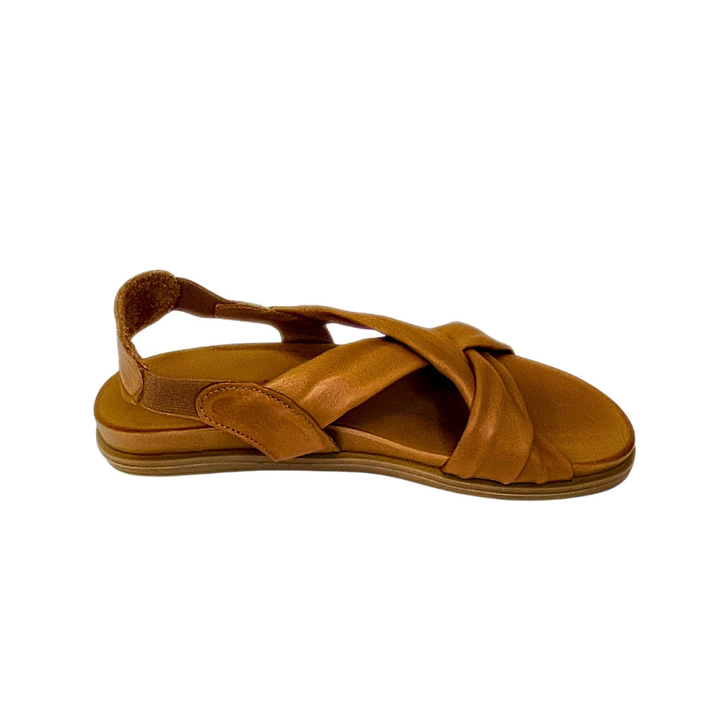 Gia Coconut Leather Cross Over Slingback Sandal â side view