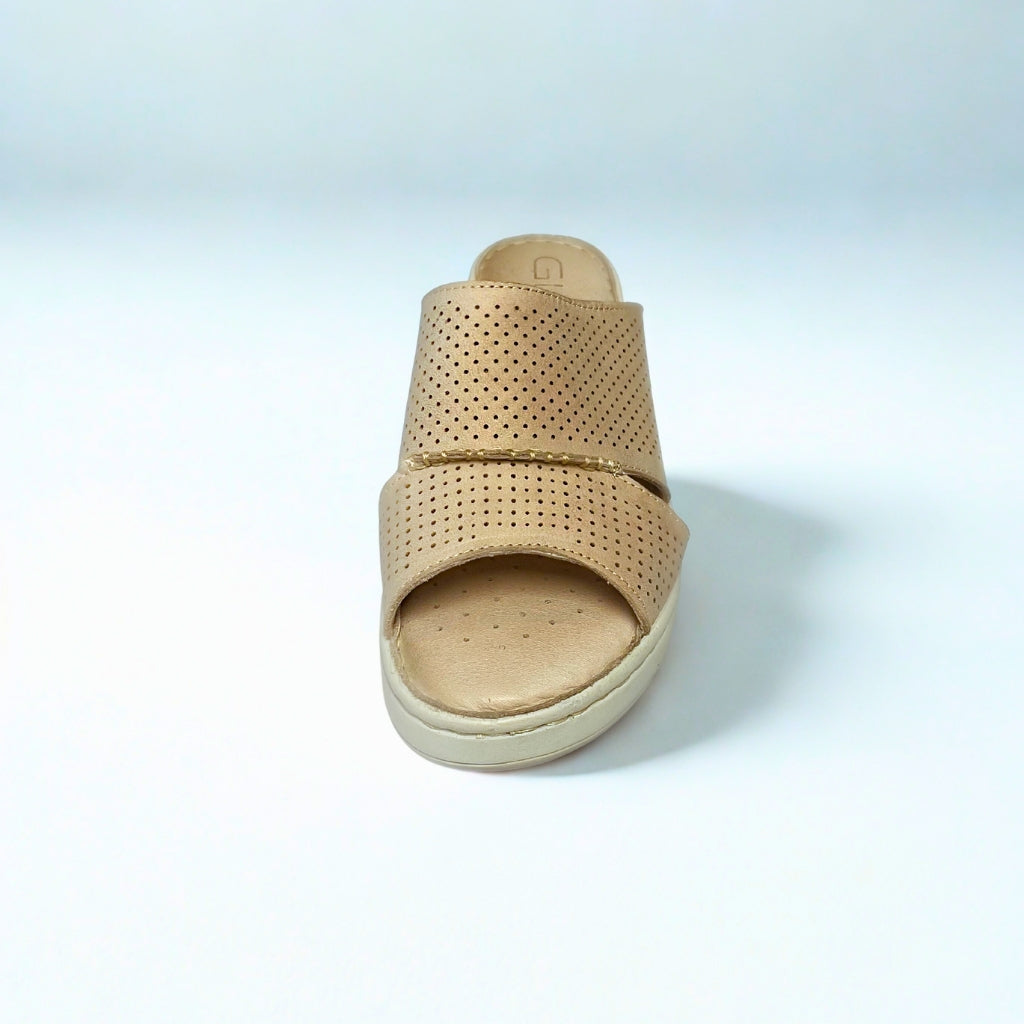 Gia stone PERFORATED flatform sandal