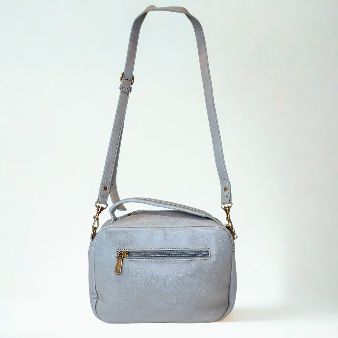 Wild Alice blue SATCHEL bag with buckle detail