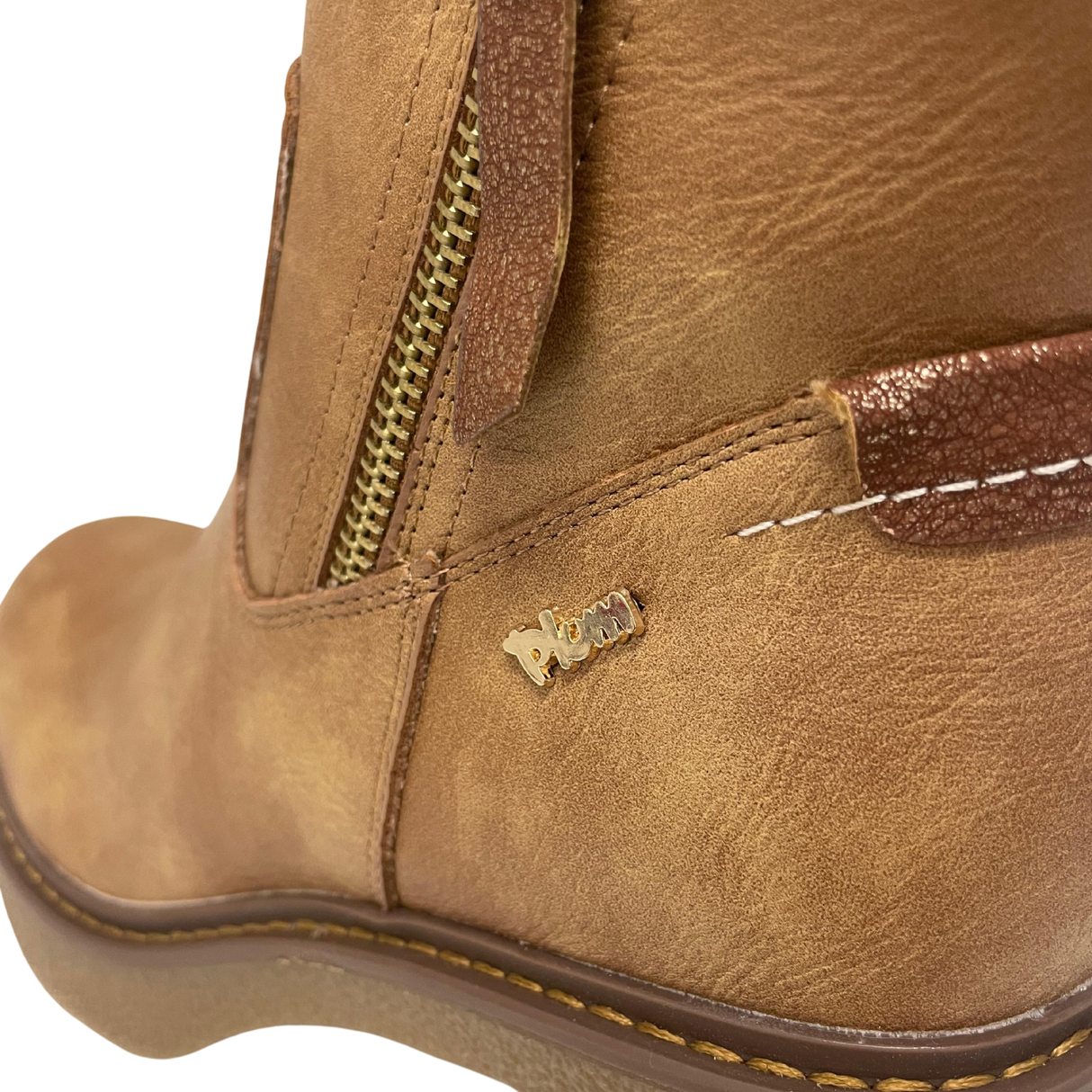 Plum Sock Heel Boot - Taupe