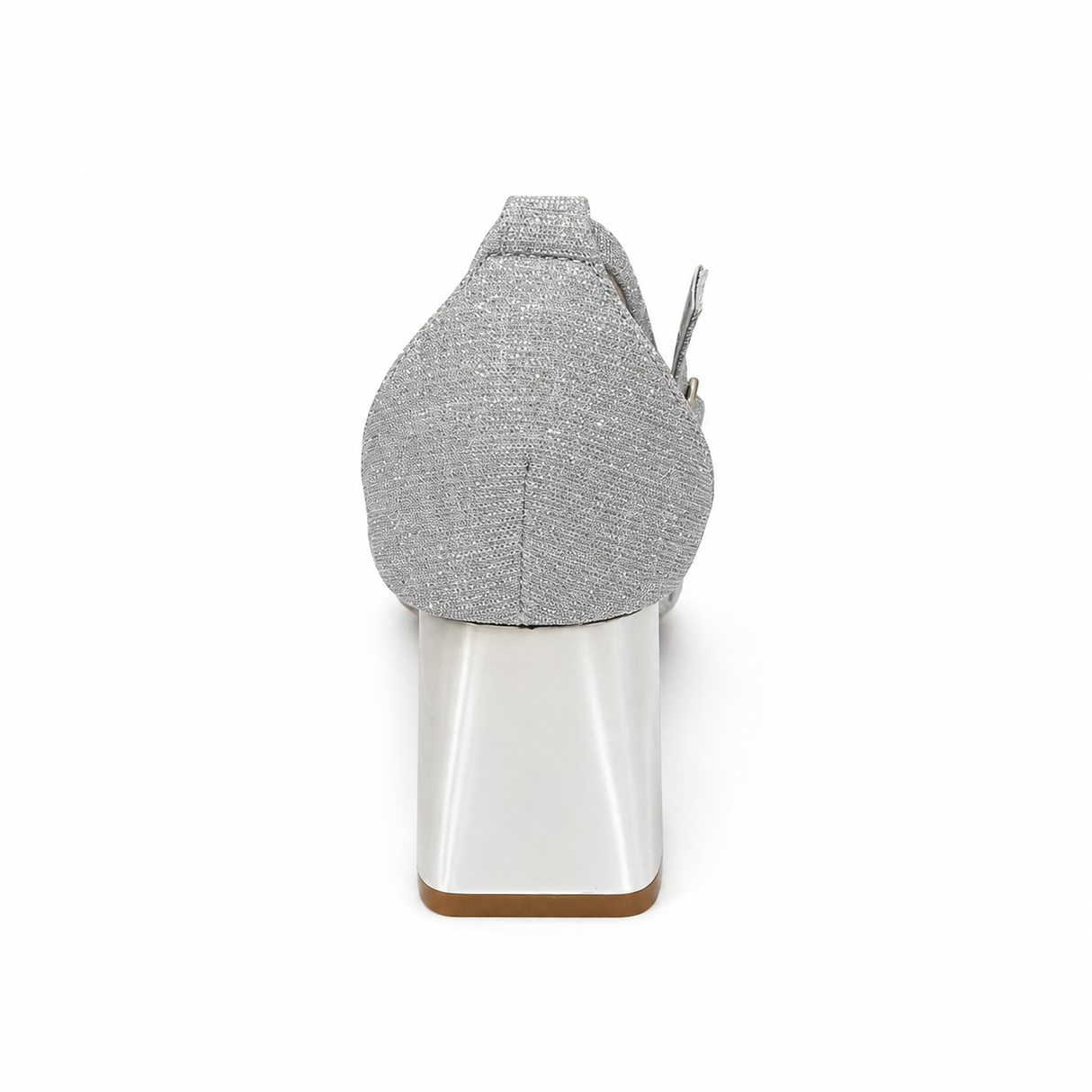 Wild Alice Glamour Block Heel - Silver