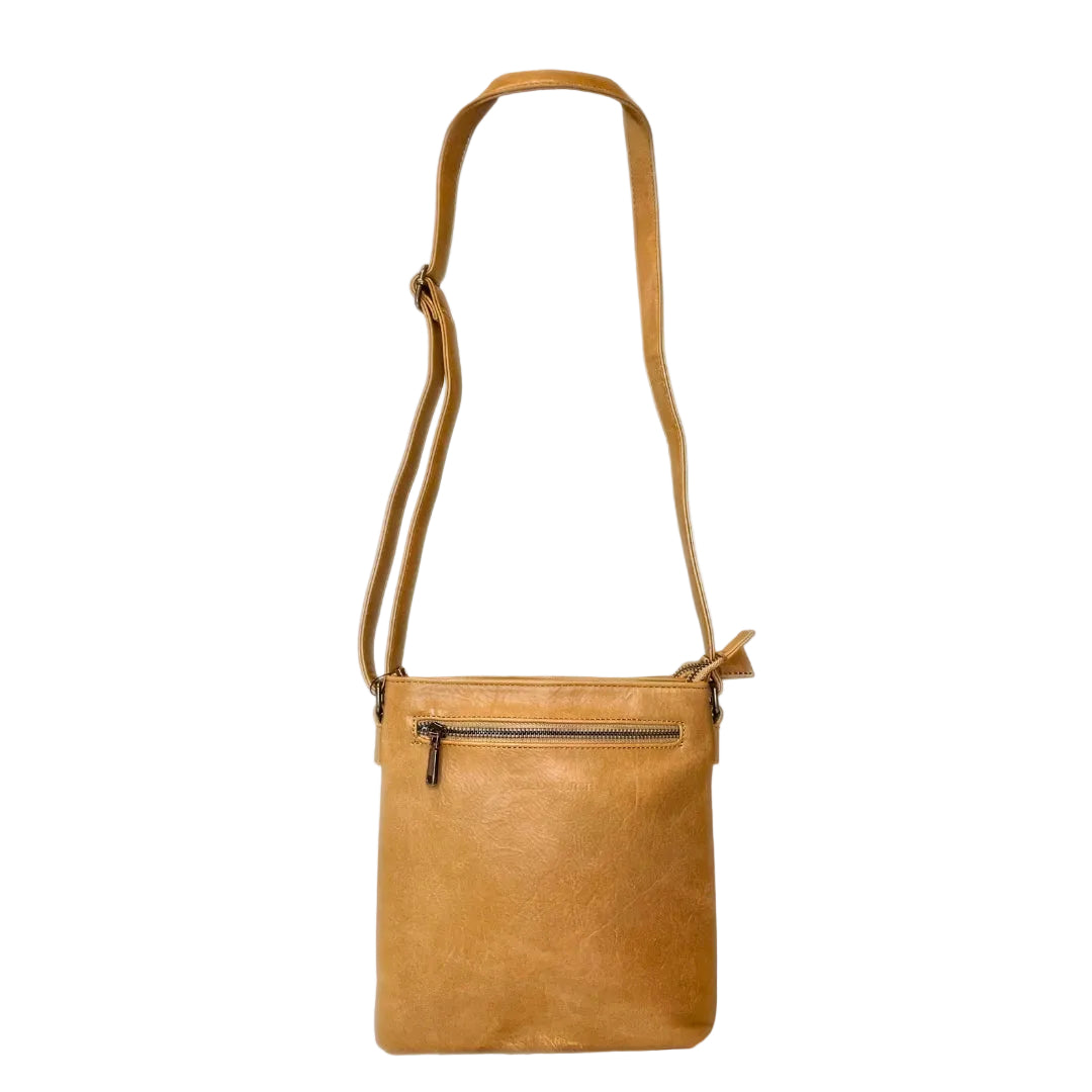 Wild Alice Beige Crossbody Shoulder Bag – side view