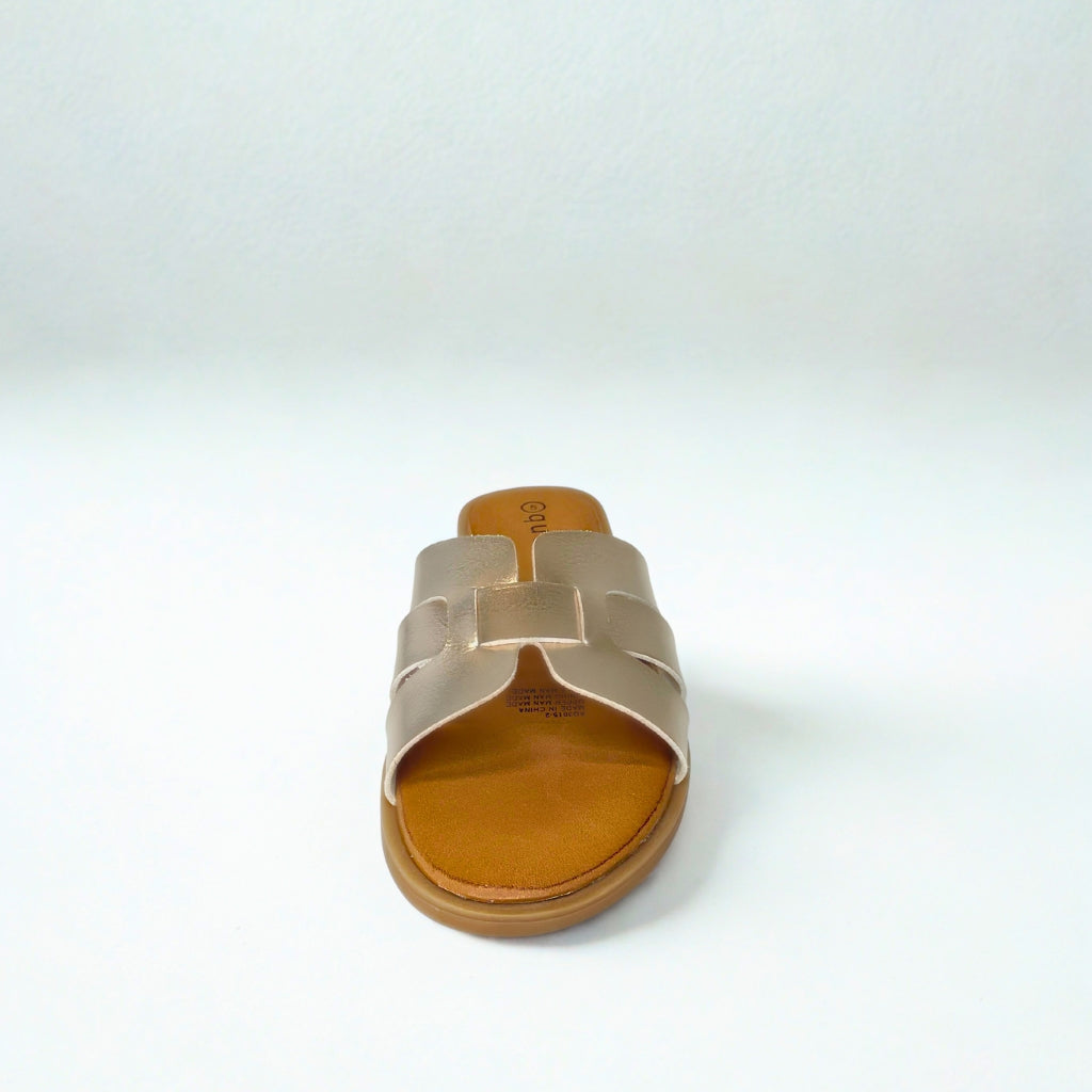 Queue champagne CUT-OUT LOOPED sandal