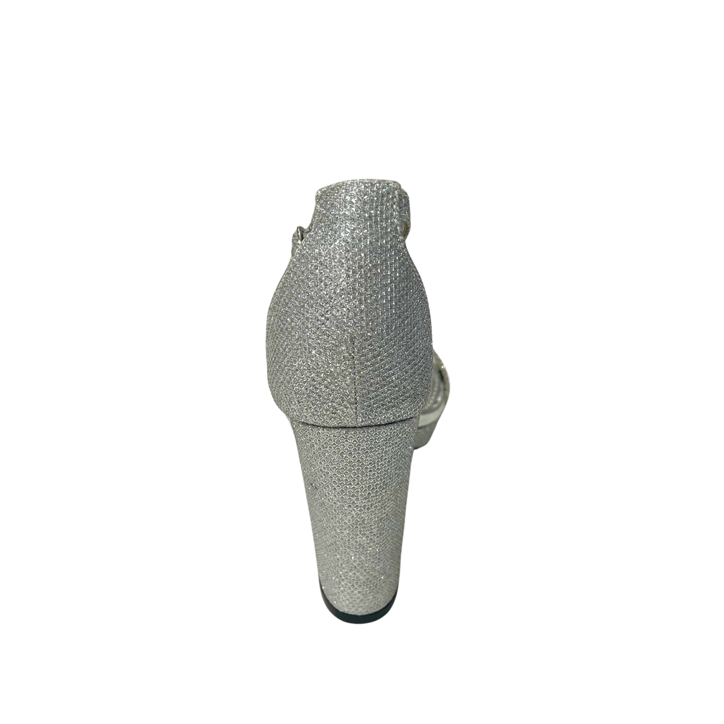 Orbit Platform Block Heel Sandals - Silver