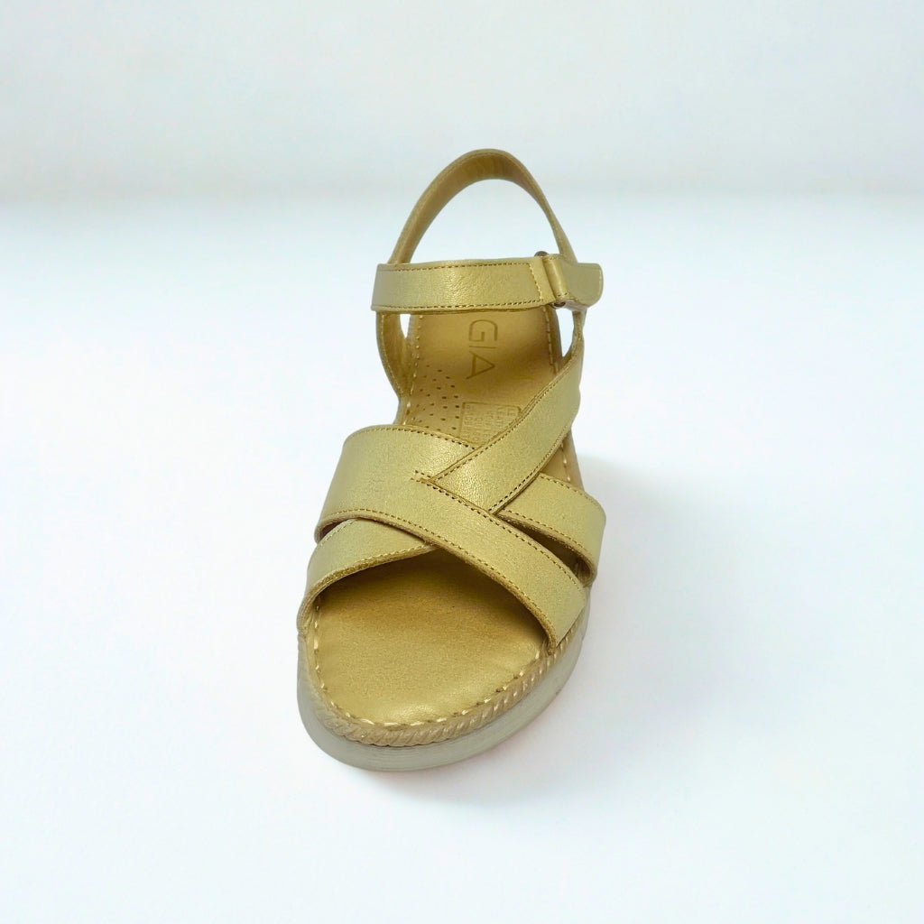 Gia grey ANKLE STRAP flatform
