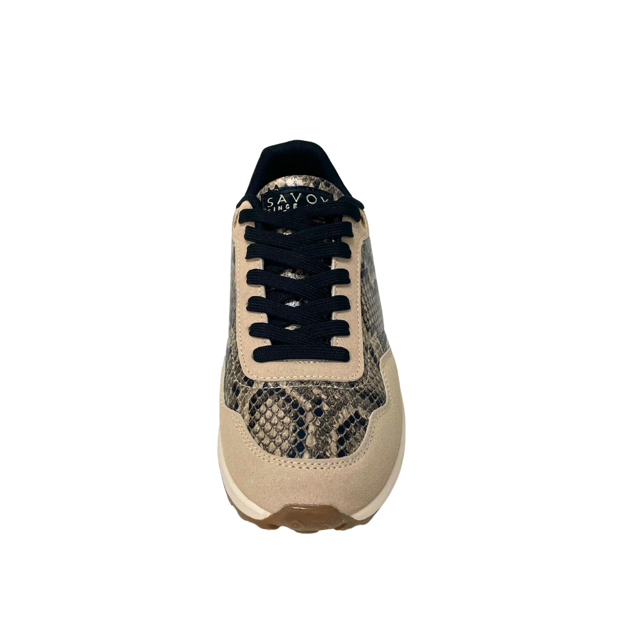 Savoy Lace Up Sneaker - Snake/Black