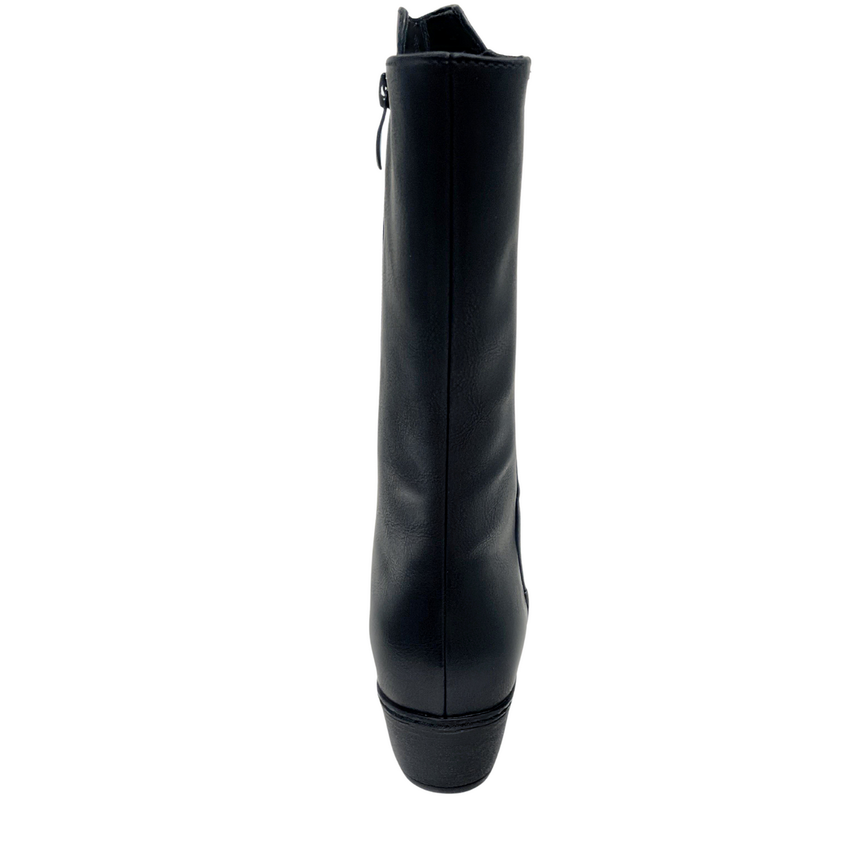Savoy Long Block Heel Boot - Black