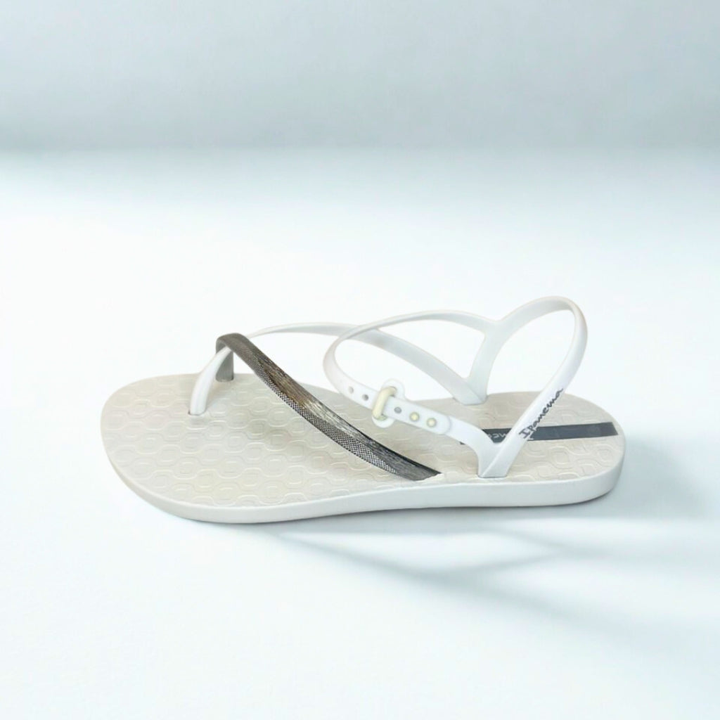 Ipanema grey/silver ELEGANT TOE POST slingback sandal