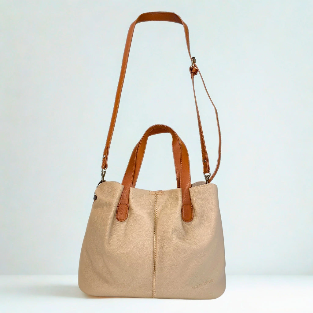 Wild Alice beige TOTE SLING bag