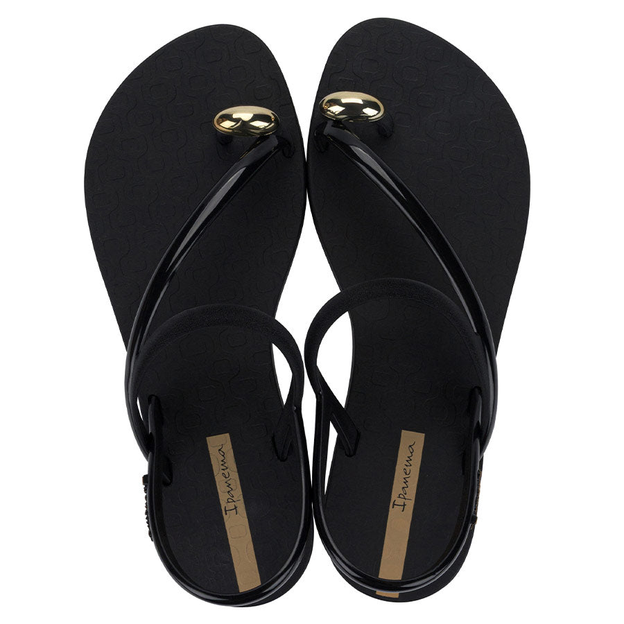 Ipanema Glam Ring Sandal - Black Beige view 1
