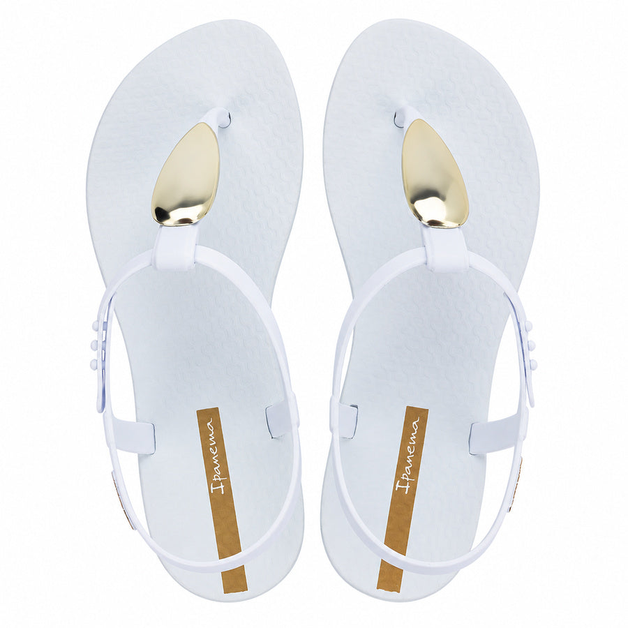 Ipanema Class Luxury Sandal - White, top view