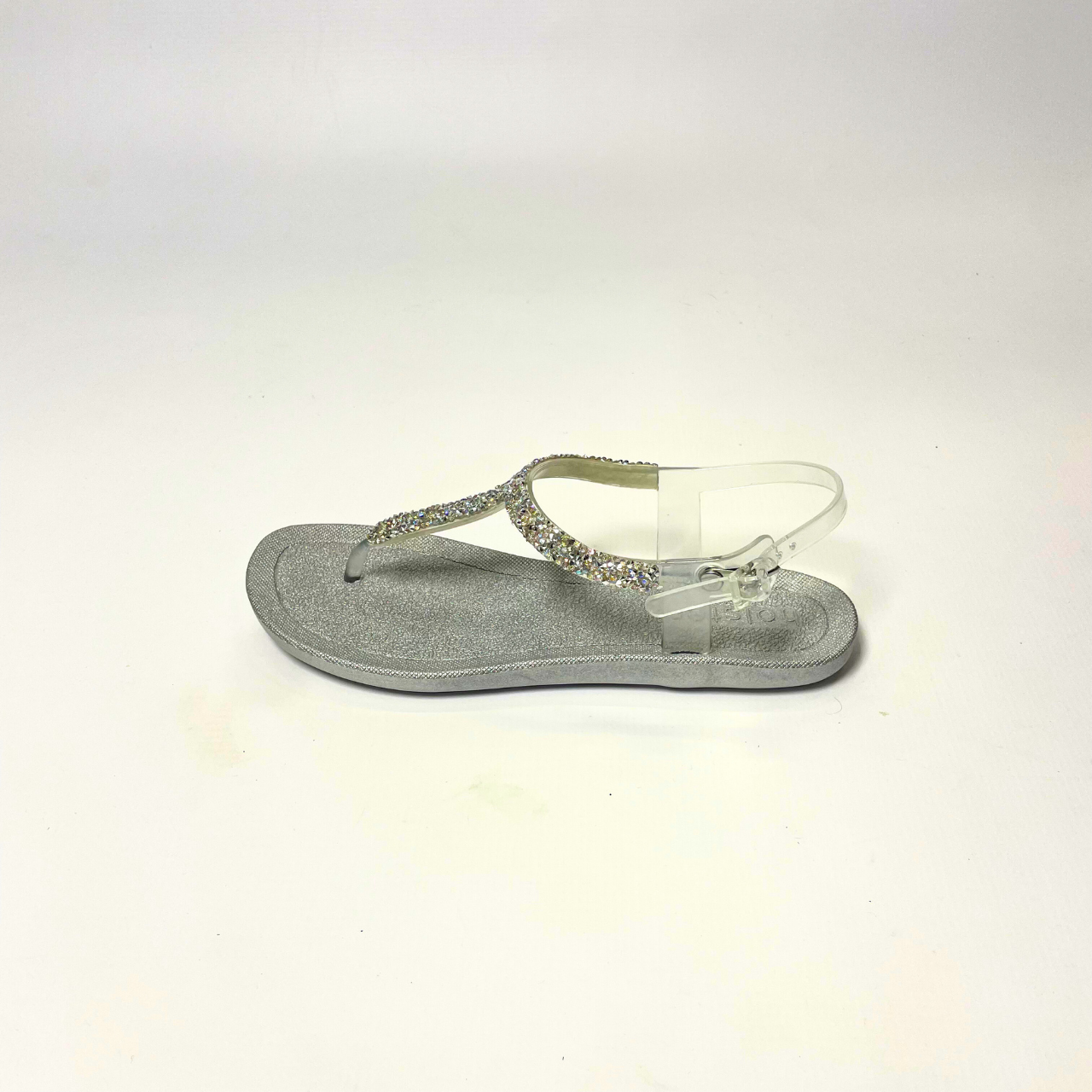 Holster Goldie moonstone sandal with rhinestone T-bar upper, cushioned air-foam sole, flexible footbed & waterproof non-slip outsole. 3