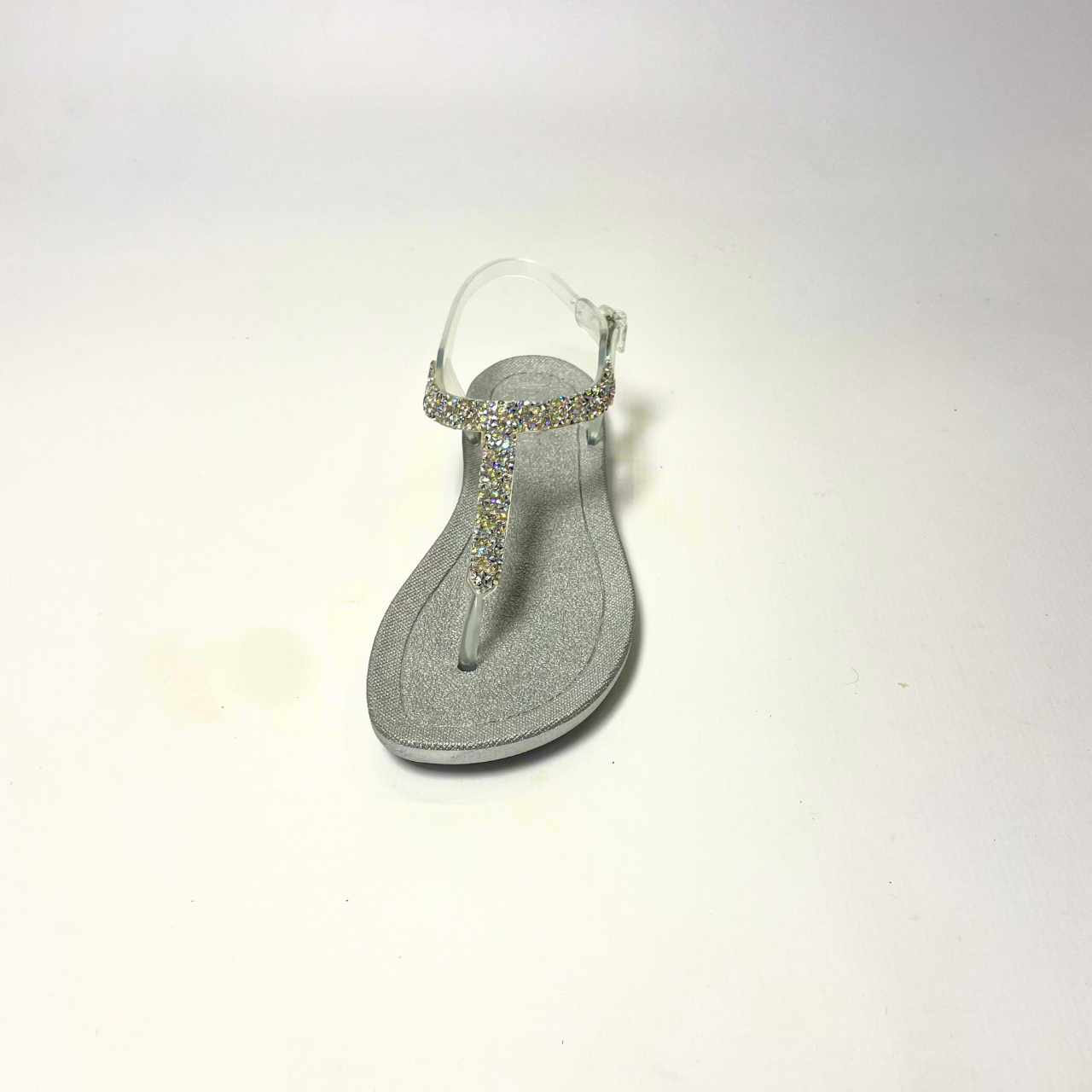 Holster Goldie moonstone sandal with rhinestone T-bar upper, cushioned air-foam sole, flexible footbed & waterproof non-slip outsole. 4