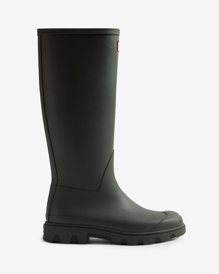 Hunter Downpour Tall Wellington olive waterproof rubber boot vegan lightweight 3