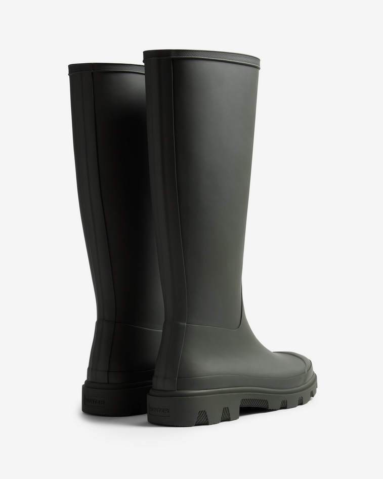 Hunter Downpour Tall Wellington olive waterproof rubber boot vegan lightweight 4