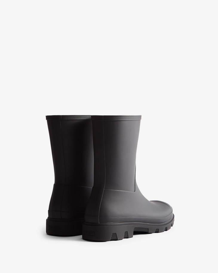 Hunter Men’s Downpour Short black waterproof rubber boot vegan lightweight 3