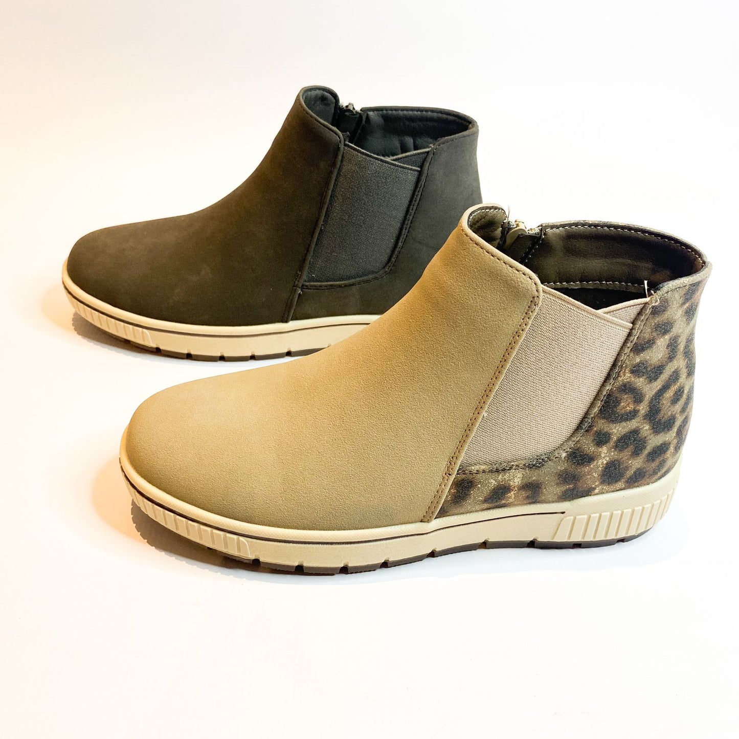 Savoy leopard elasticated boot