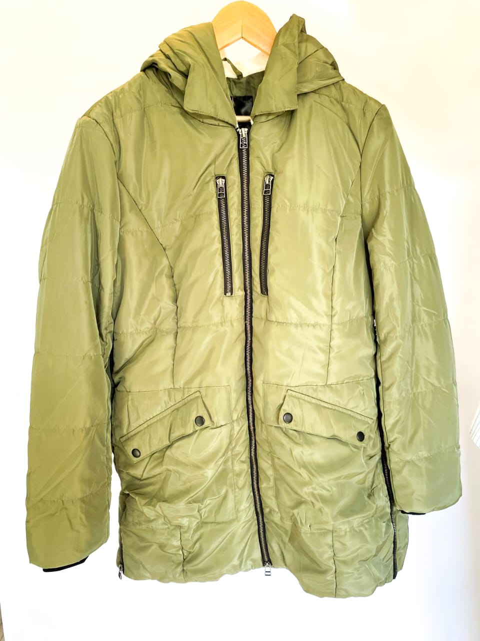Queue olive fitted jacket