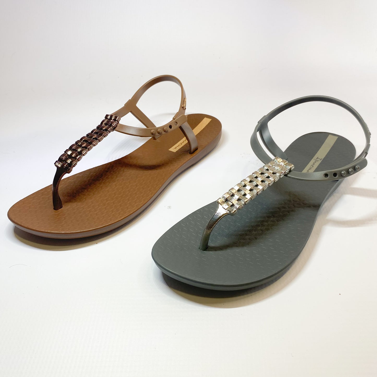 Ipanema brown glam thong sandal