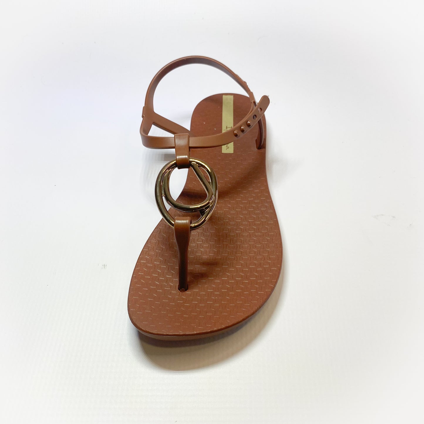 Ipanema brown hoop thong sandal
