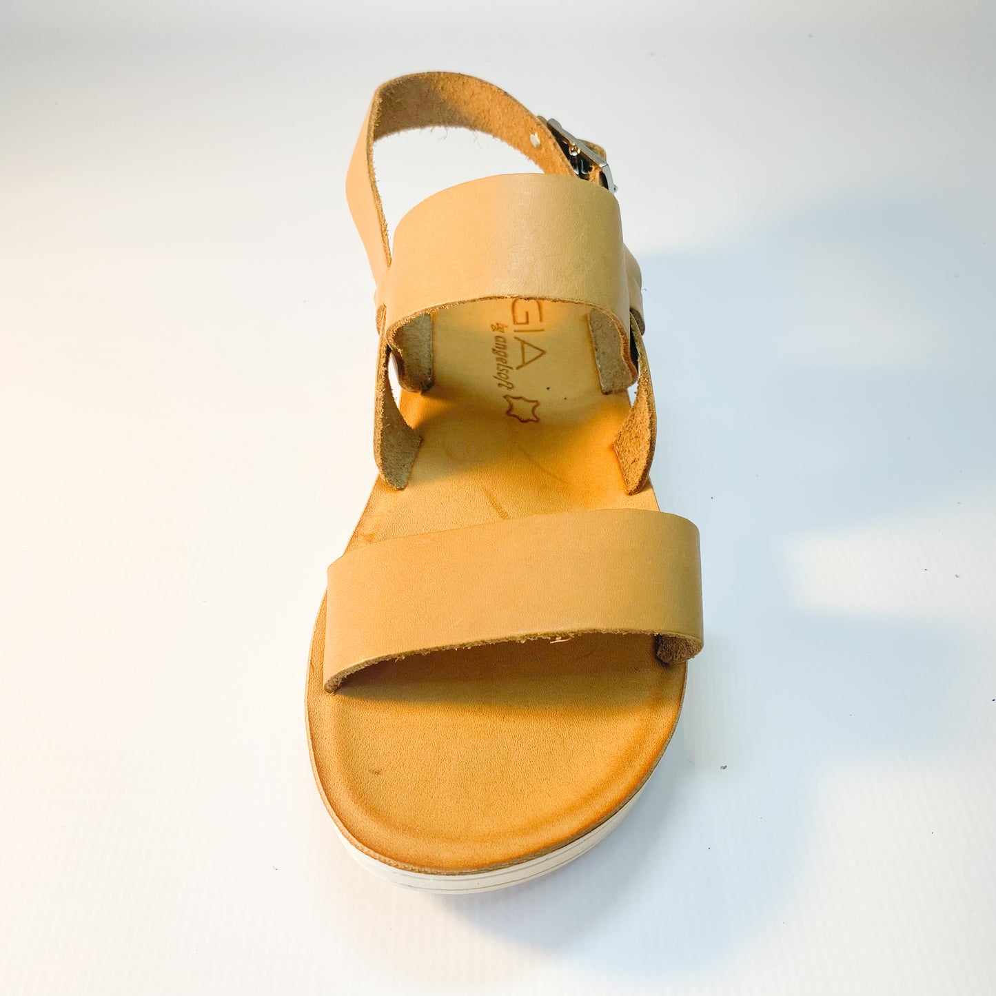 Gia tan leather wedge sandal