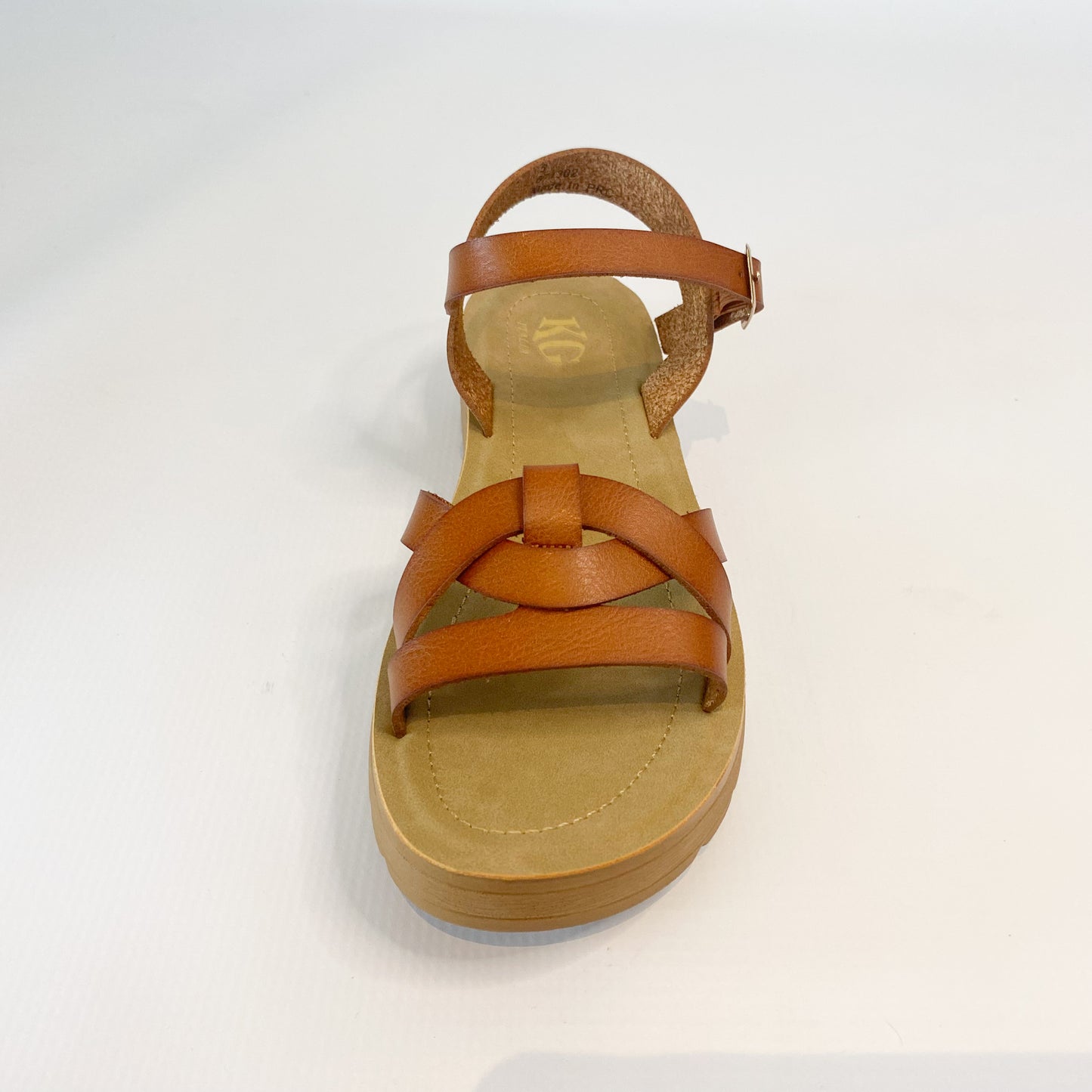 KG tan strappy sandal