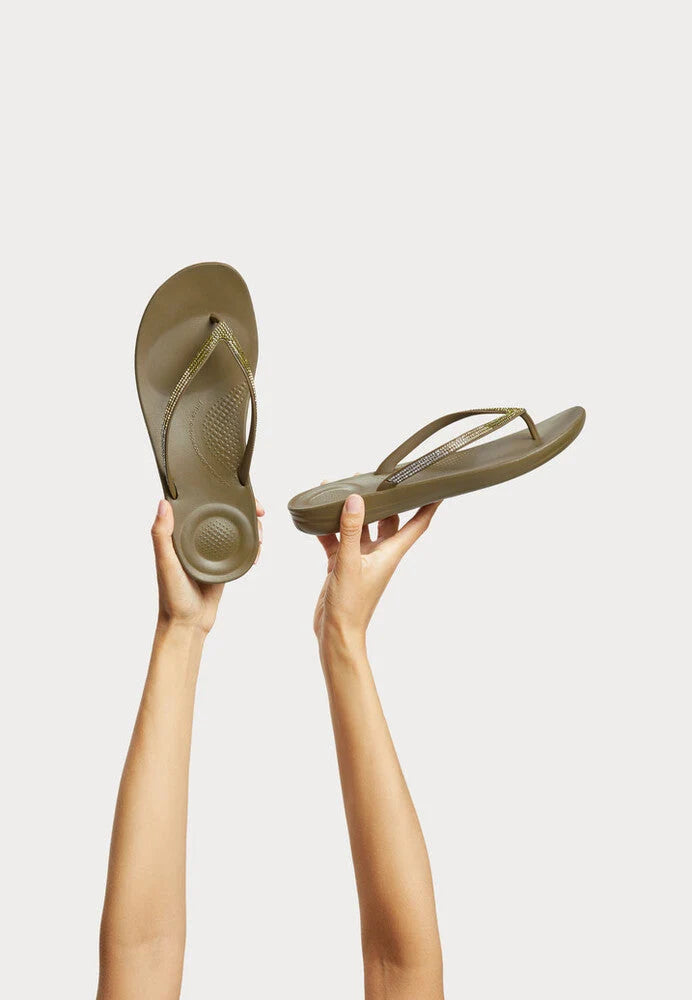 Fitflop IQUSHION Ombre Sparkle - Military Olive