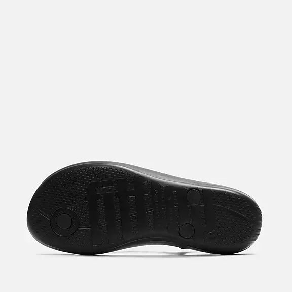 Fitflop IQUSHION Splash Flower T-Bar Sandals - Black