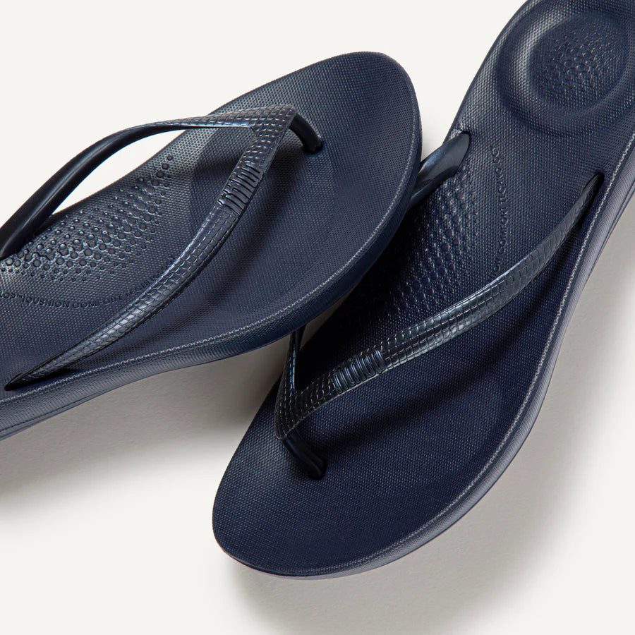 Fitflop Iqushion Ergonomic Flip-flops - Midnight Navy