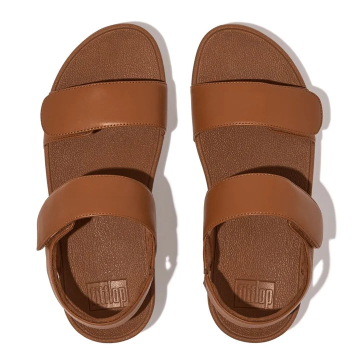 Fitflop Lulu Adjustable Leather Sandals - Light Tan