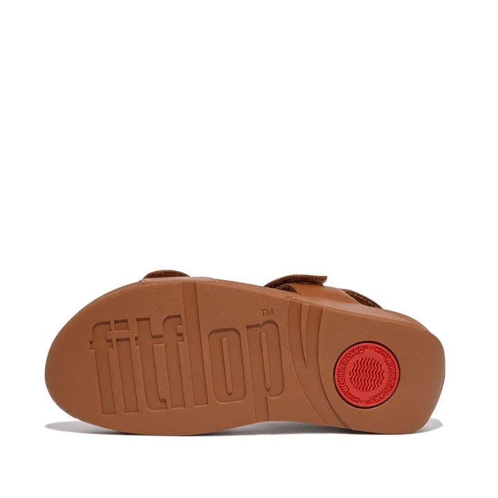 Fitflop Lulu Adjustable Leather Sandals - Light Tan