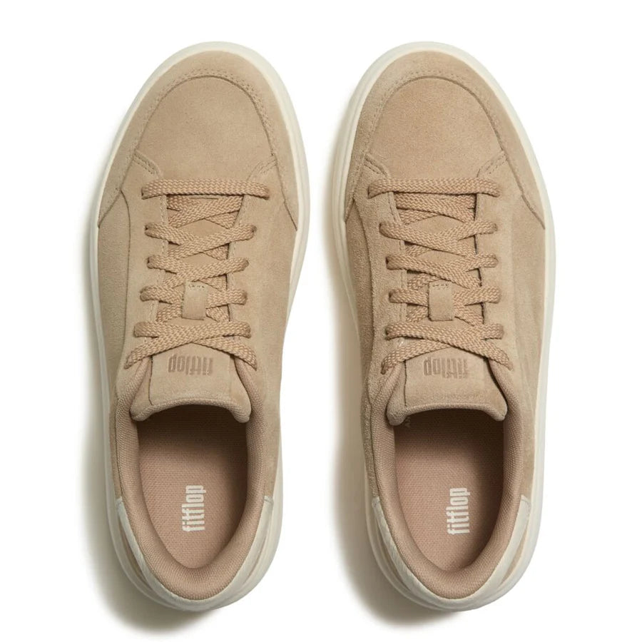 Fitflop RTG Suede Snake Lace-Up Sneakers - Hazelnut