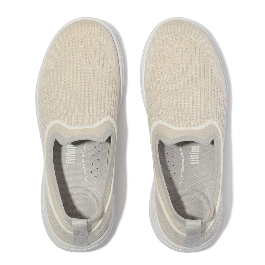 Fitflop Super-q Knit Slip-on Sneaker - Beige