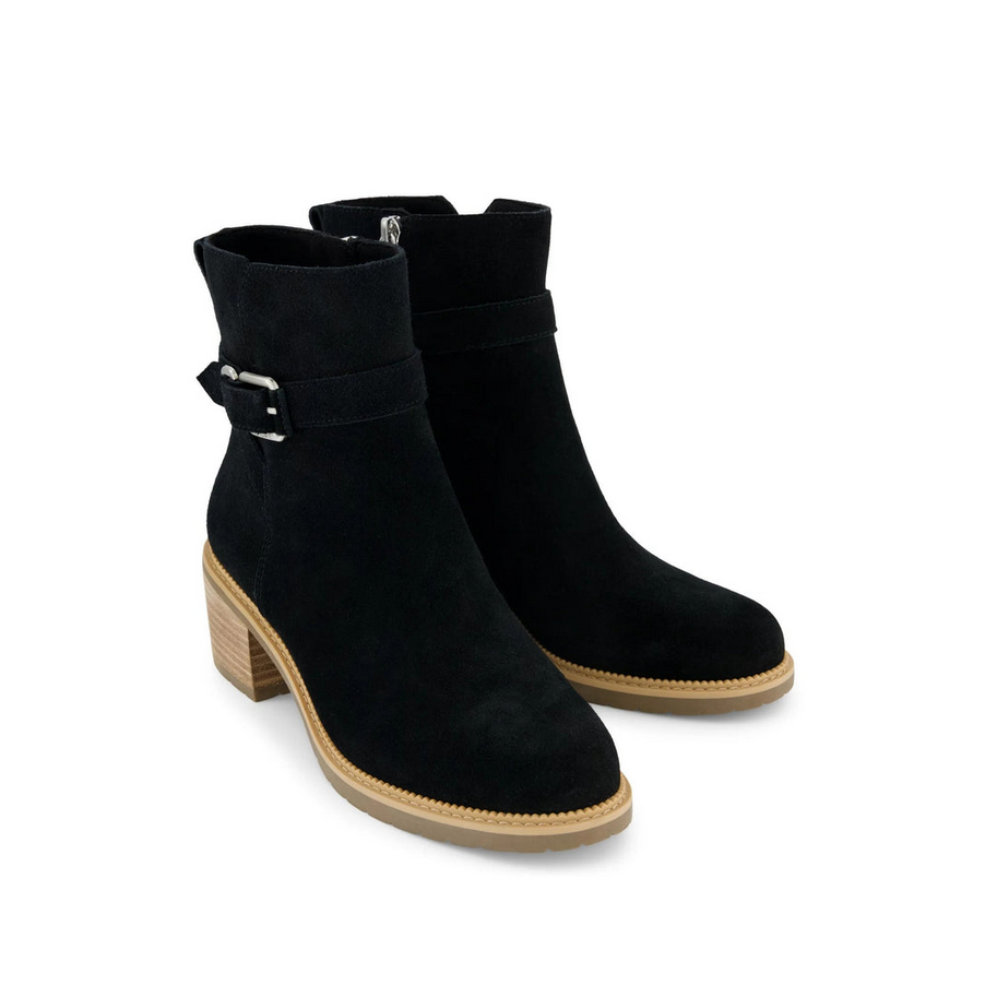 Toms Black Hailey Buckle Boot â side view