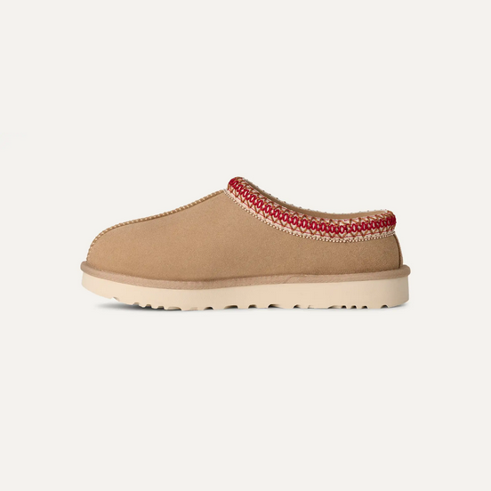 Ugg Tasman II Slipper - Sand/Dark Cherry