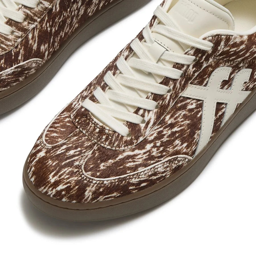 Fitflop THE DASH FF Pony Cow T-Toe Trainers - Cow Print