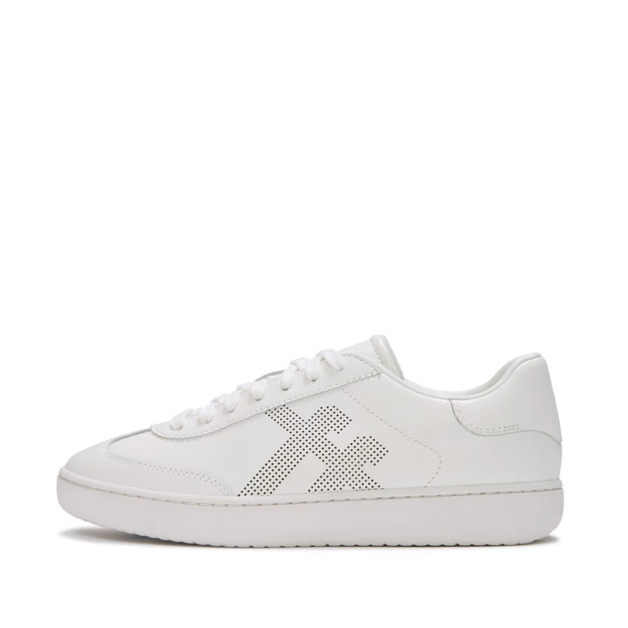 Fitflop THE DASH FF Leather T-Toe Trainers - Urban White