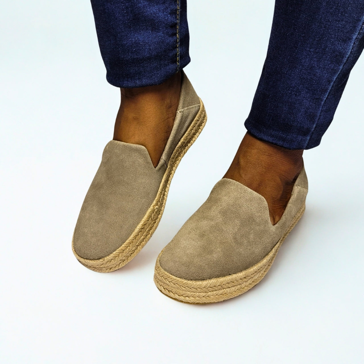 TOMS Carolina dune espadrille – taupe suede upper, rope-wrapped platform sole, CloudBound™ foam insole, and microfiber footbed for stylish all-day comfort 1