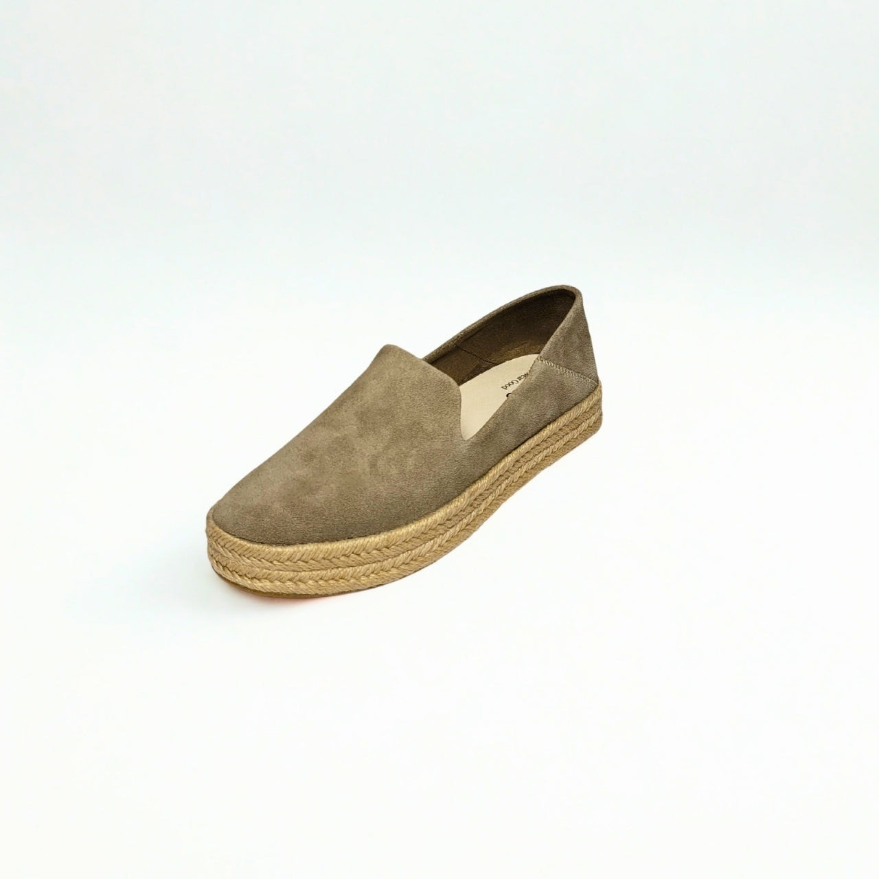 TOMS Carolina dune espadrille – taupe suede upper, rope-wrapped platform sole, CloudBound™ foam insole, and microfiber footbed for stylish all-day comfort 2