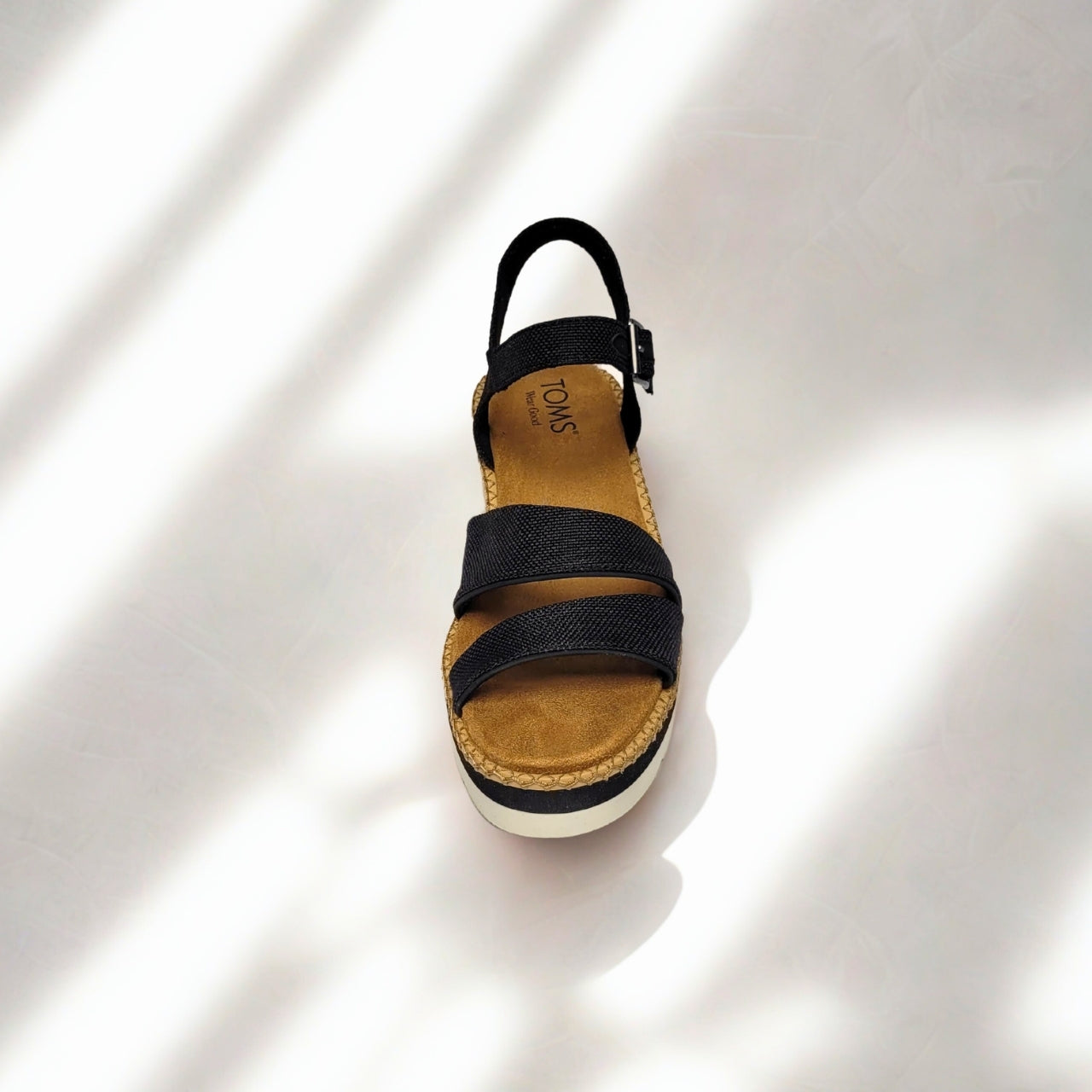 TOMS Verona black slip-on sneaker with jute-based Heritage Canvas upper, 1.5-inch T-Flex sole for flexibility, PU insole, and padded heel for comfort 4