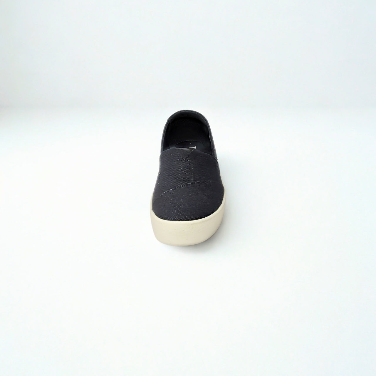 TOMS Verona black slip-on sneaker with jute-based Heritage Canvas upper, 1.5-inch T-Flex sole for flexibility, PU insole, and padded heel for comfort 4